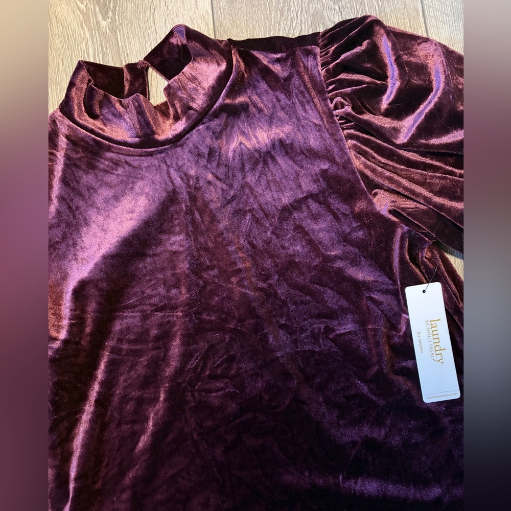 💜NWT Velvet Top